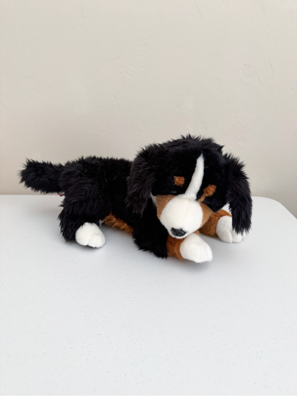 FAO Plush Medium Bernese Mountain Dog Stuffed Plush Toy - Black, Brown & White